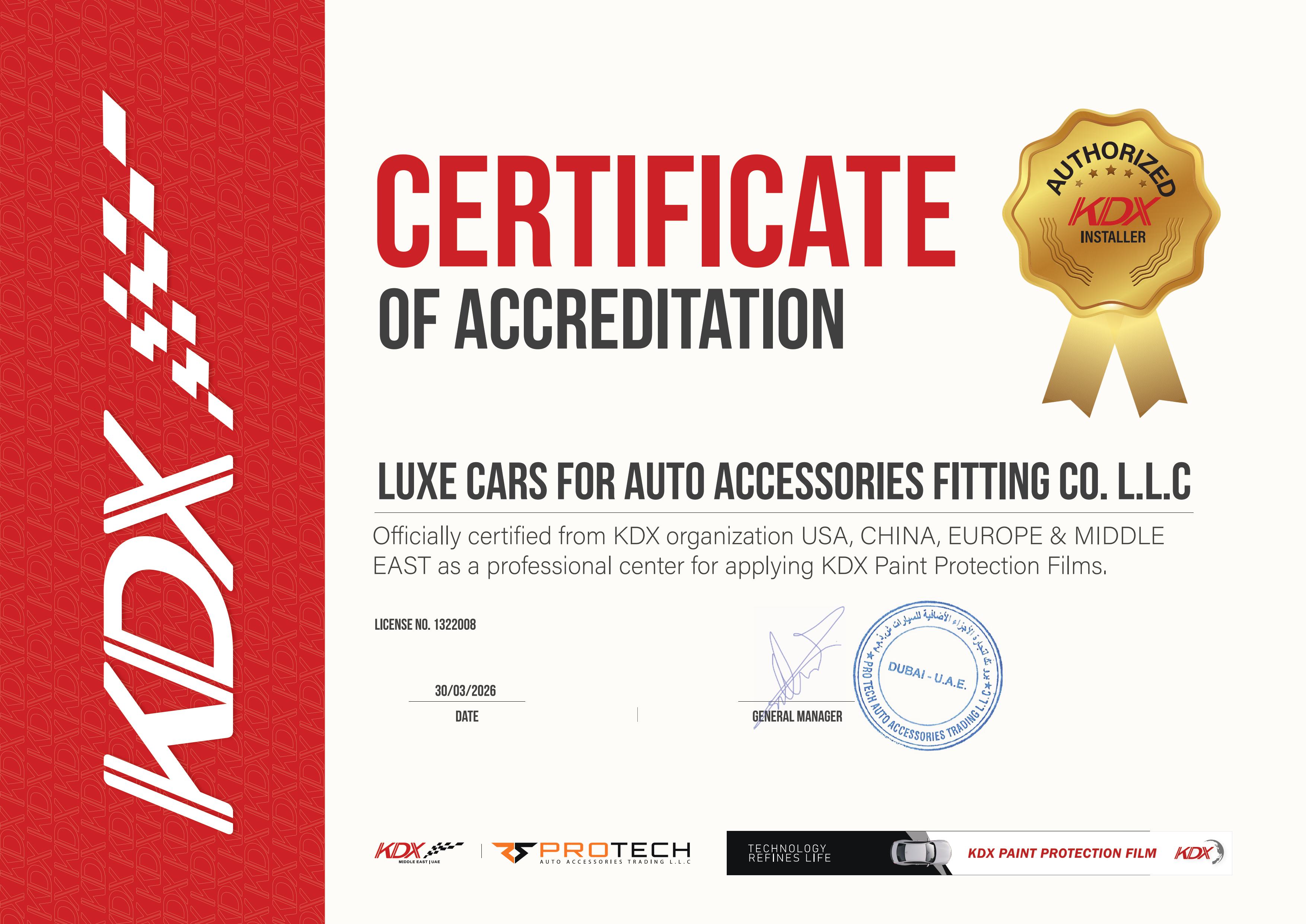 PPF Accreditation Certificate